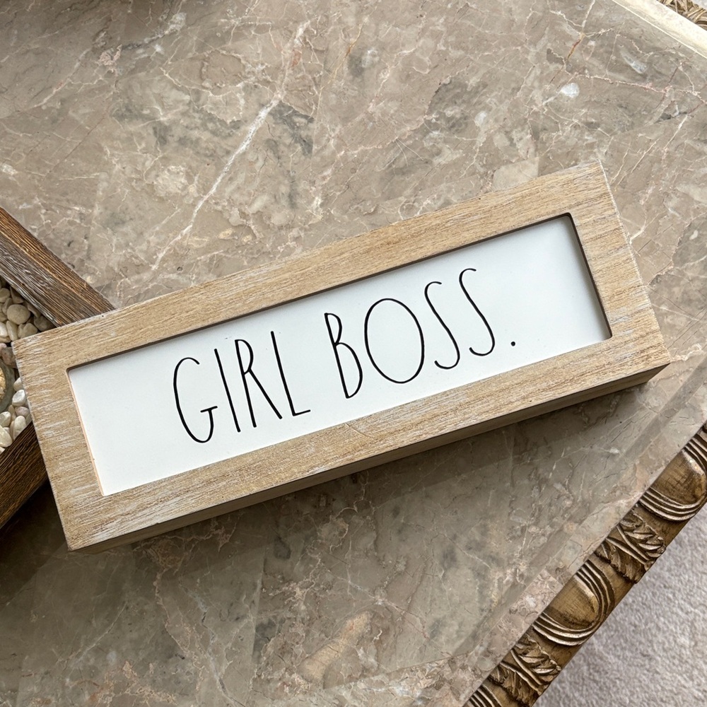Rae Dunn “girl boss” Wood Framed Sign